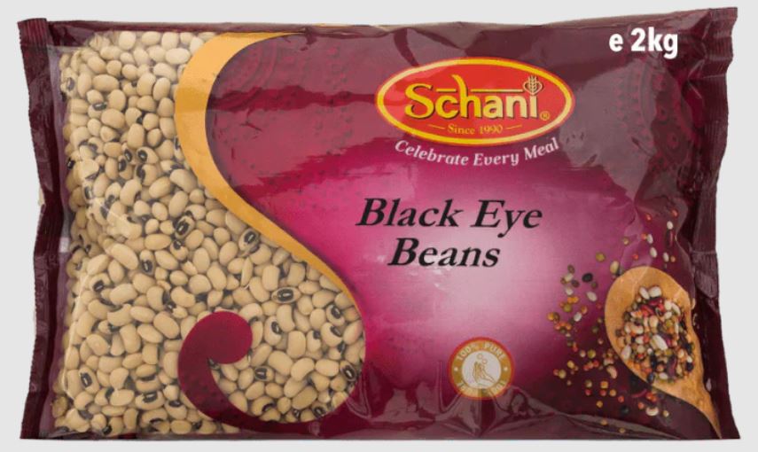 Schani Black Eye Beans 2Kg