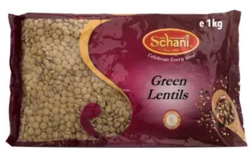 Schani Green Lentils 2KG