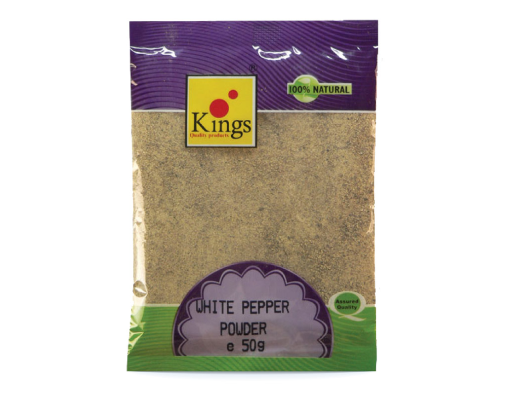 [GRO10574] Kings White Pepper Powder 50g