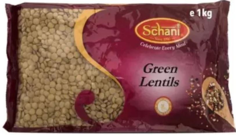 Schani Green Lentils 1KG