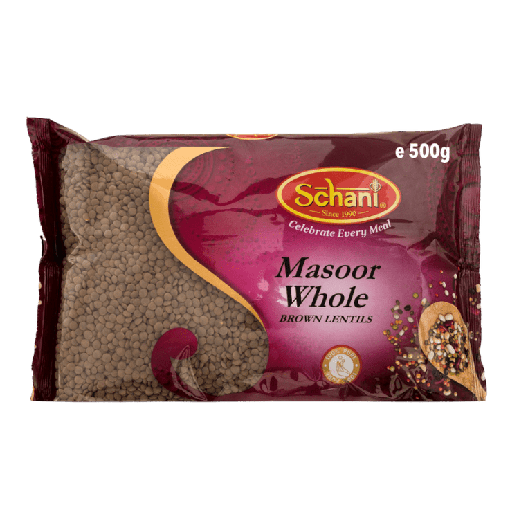 Schani Masoor Whole-Brown Lentils 500GM