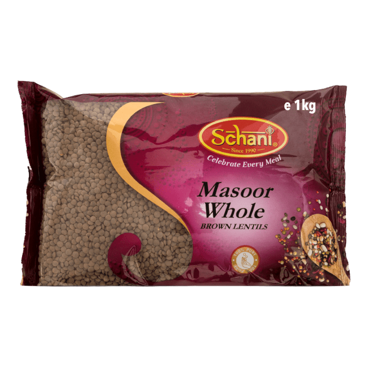Schani Masoor Whole-Brown Lentils 1KG