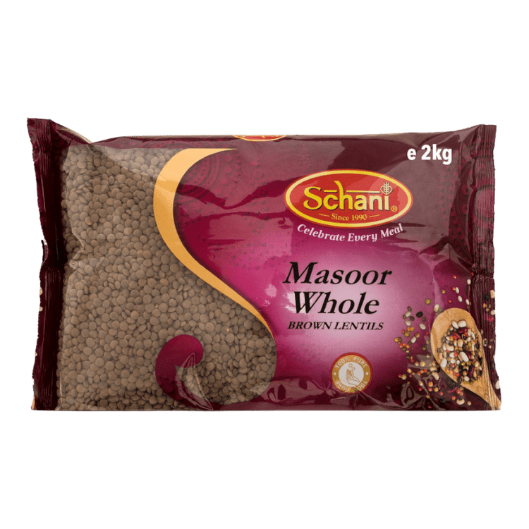 Schani Masoor Whole-Brown Lentils 2KG