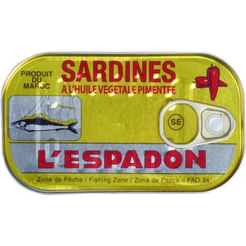 L'espadon Sardines in Oil 125ml