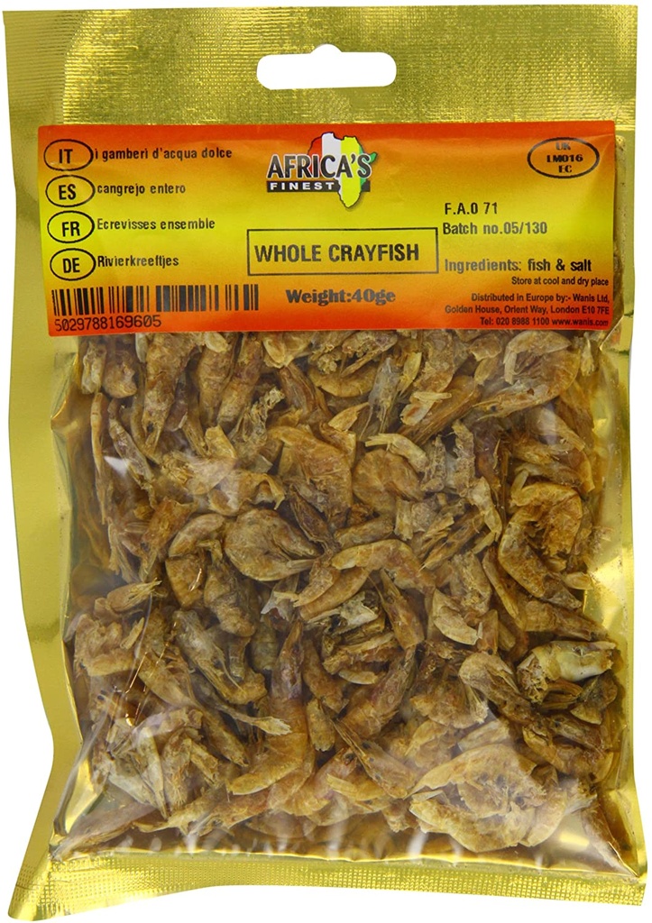[FIS9162] Africa Finest Cray Fish Whole 40Gms