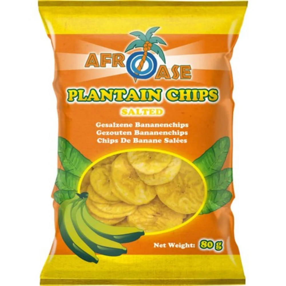 Afroase Salted Banana Chips 85GM