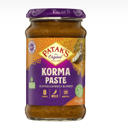 Patacks Korma Paste Mild 290g