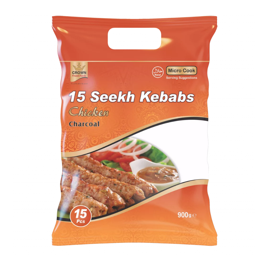 Crown Chicken Seekh Kebab 15PCS