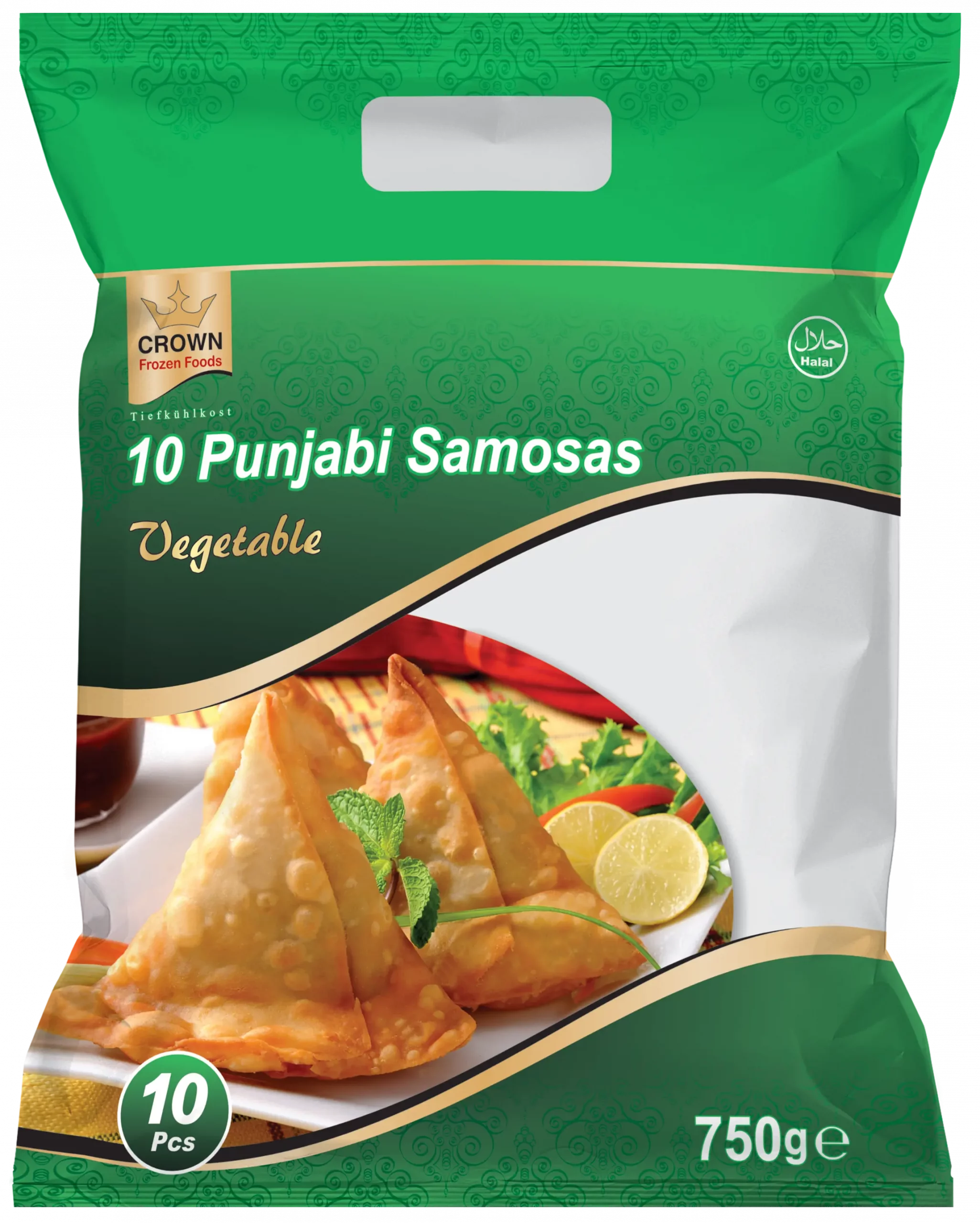 Crown Vegetable Punjabi Samosa 10Pcs 800Gms