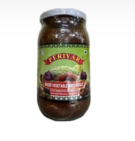 [PIC12185] Periyar Mixed Vegetable Red Pickle 400GM