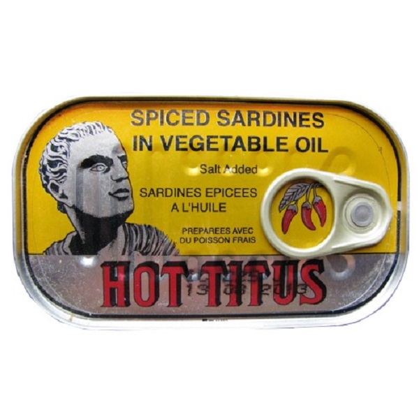 Hot Titus Sardines 125GM