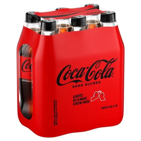 [SOF8609] Coca Cola Zero 500Ml 6Pcs