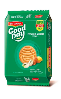 [COO8295] Britannia Good Day Pista-Almond Cookies 216Gm