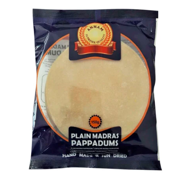Annam Plain Papad 4" 150Gm