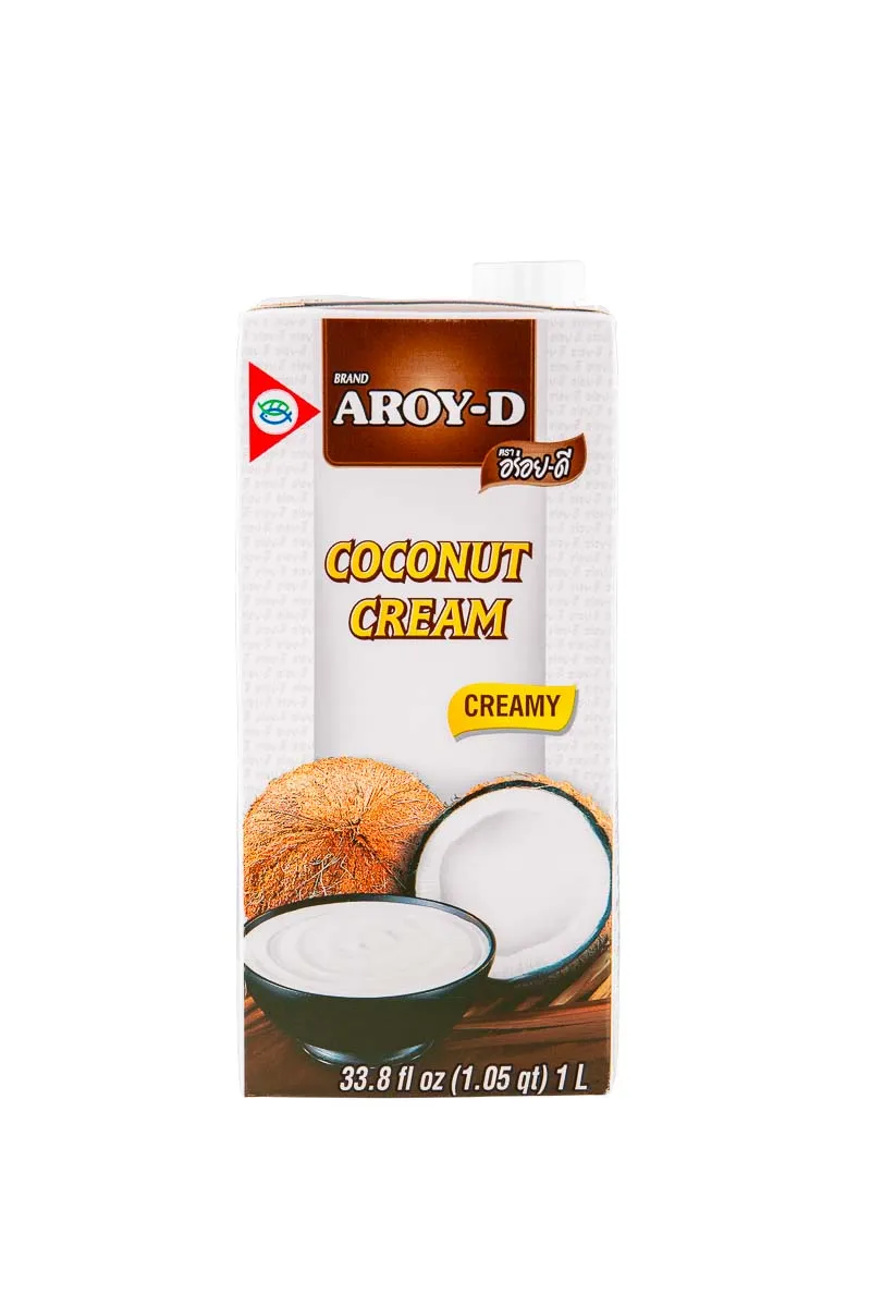 Aroy-D Coconut Cream UHT 21% Fat 1Ltr