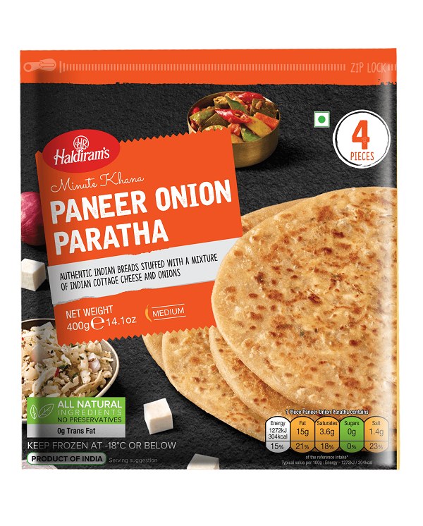 [FOO9907] Haldiram Paneer Onion Paratha 400Gms