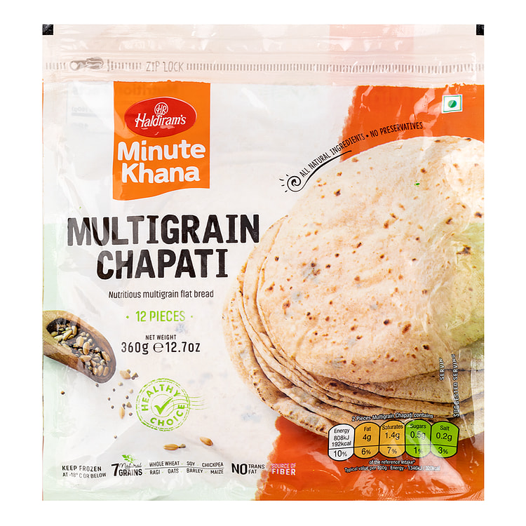 [FOO9893] Haldiram Multigrain Chapati 540Gms