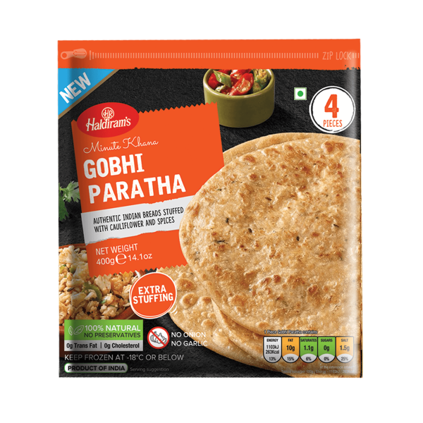 [FOO9774] Haldiram Aloo Gobhi Paratha 400Gms