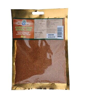 Afroase Chili Pepper Ground Hot 80Gms