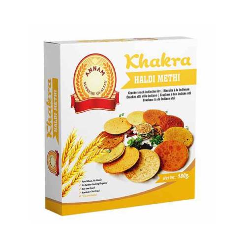 Annam Khakra Haldi Methi 180Gms