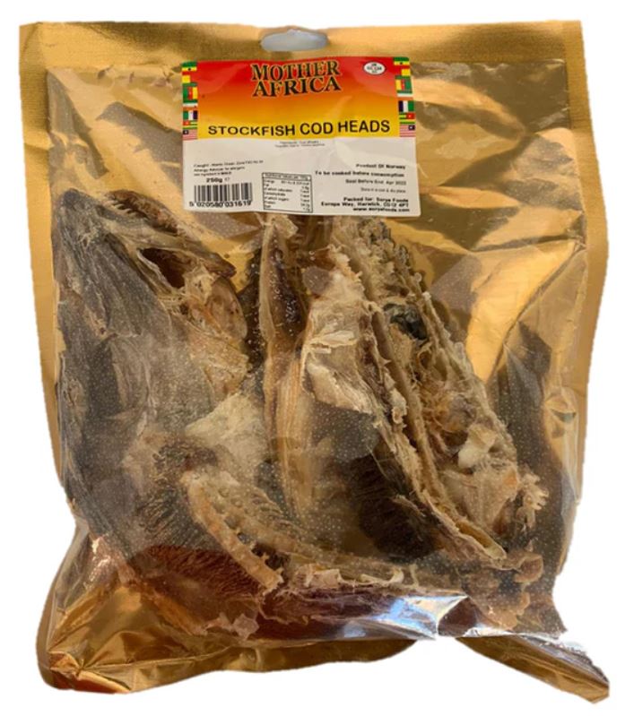 [FIS7371] Afroase Stockfish Cod Head 400Gms