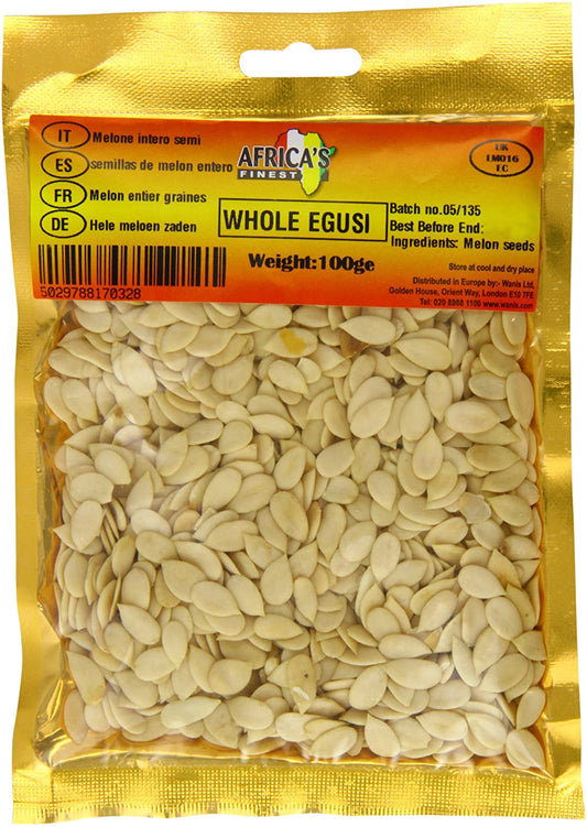 [WHO7325] Africa's Whole Egusi 100Gms
