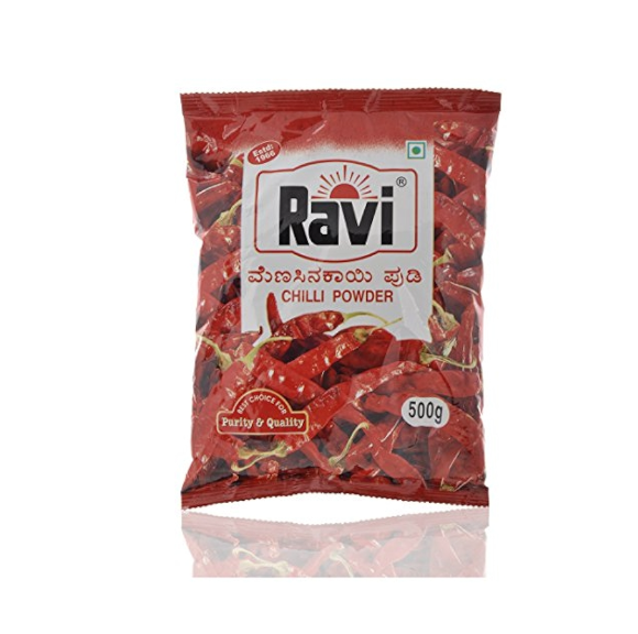 Ravi Red Whole Chilli 500Gms