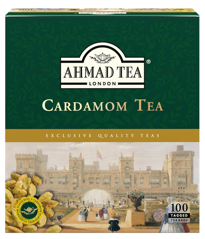[TEA7387] Ahmad Tea Cardamom Tea 100Tea Bags
