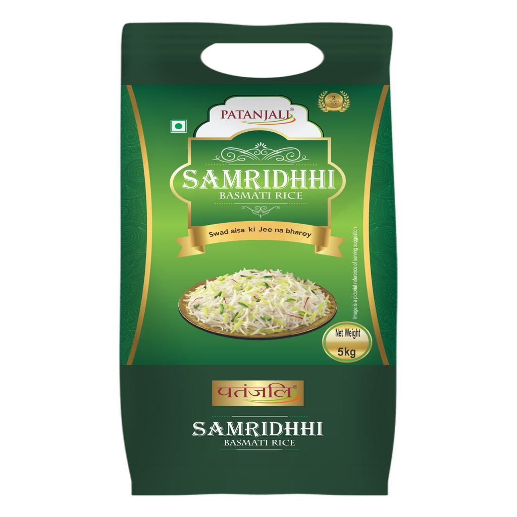[RIC12090] Patanjali Samridhi Basmati Rice 5Kg