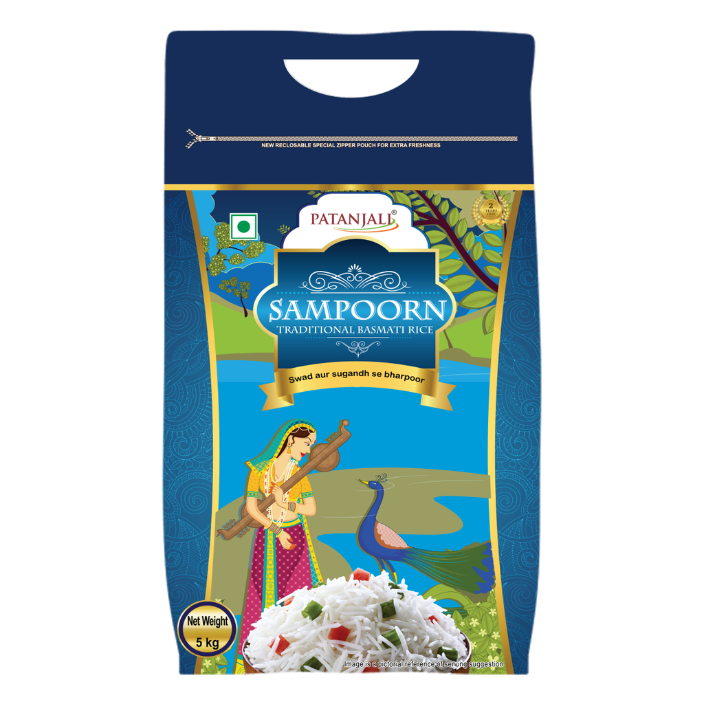 [RIC12089] Patanjali Sampoorn Basmati Rice 5Kg