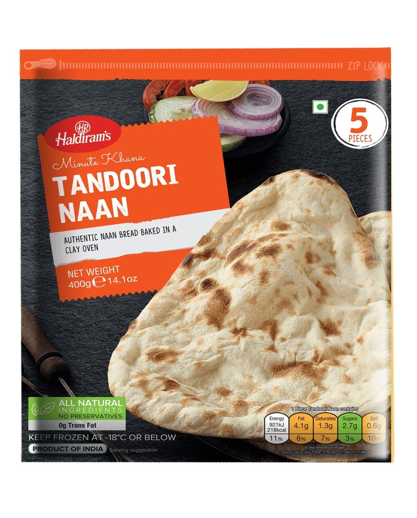[FOO14213] haldiram Tandoori Nan 400gm