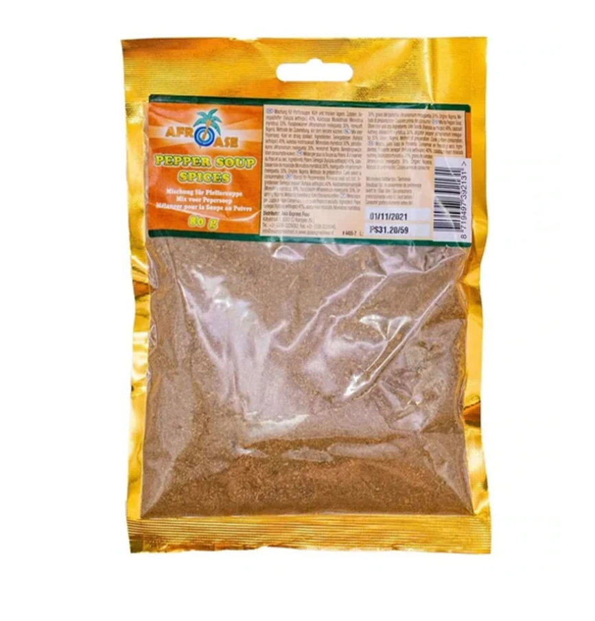 [GRO7366] Afroase Pepper Soup Spices 80Gms
