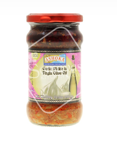 [PIC7875] Ashoka Garlic Pickle In Olive 300Gms