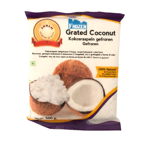 Annam Frozen Grated Coconut 500Gms