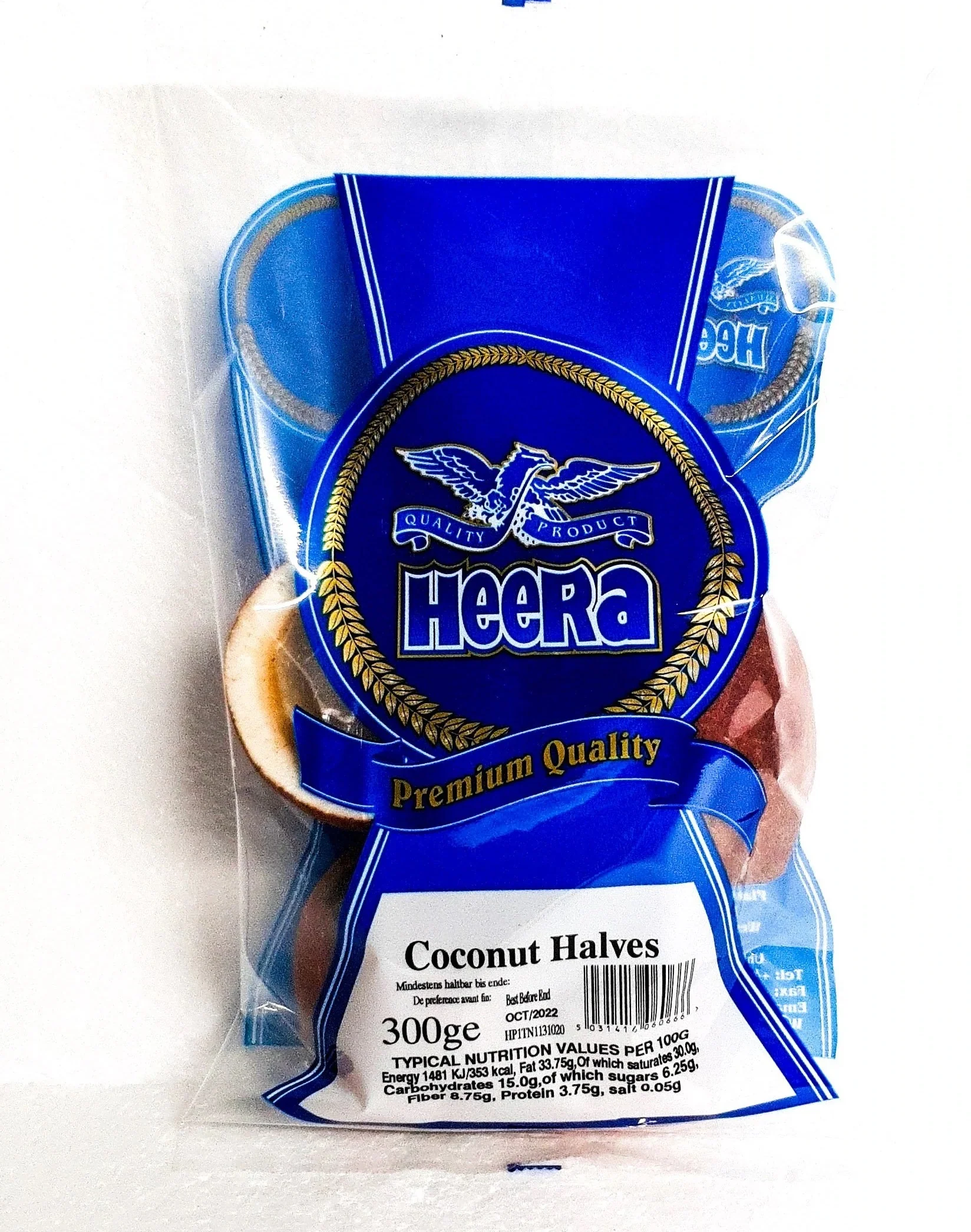 [DRY10044] Heera Coconut Halves 300Gms