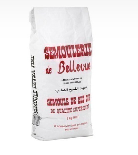 [FLO13033] Semoule De Ble Dur Fine 5Kg