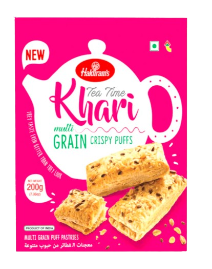 Haldiram Khari Puff Multigrain 200Gms