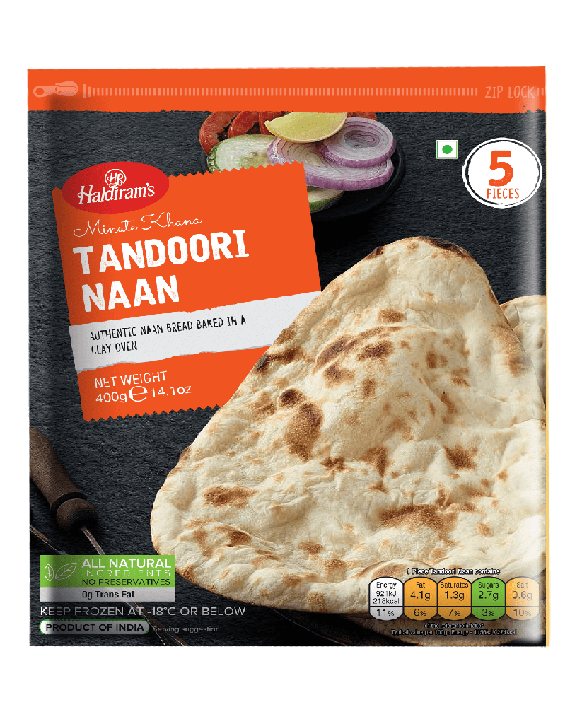 Haldiram Tandoori Naan 5Pcs