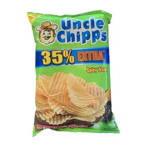 Uncle Green Chips Spicy & Salted 60Gms