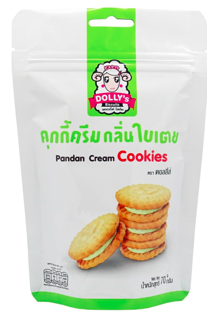 Dolly`S Pandan Cream Cookies 70Gm