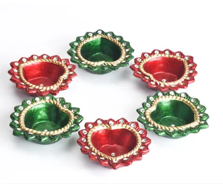 [POO9113] Diya 6Pcs
