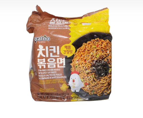 Paldo Stir Fried Chicken Noodles 130Gms X4Pak