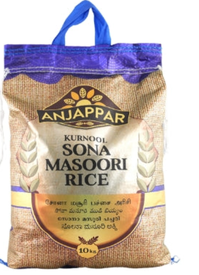 [RIC7490] Anjappar Sona Masoori Rice 10Kg