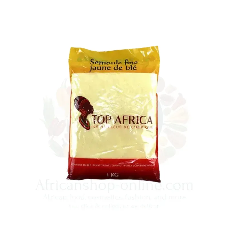 [FLO13676] Top Africa Semoule Fine Jaune 1Kg