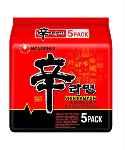 Shin raymun Noodles 120Gm*5Packs
