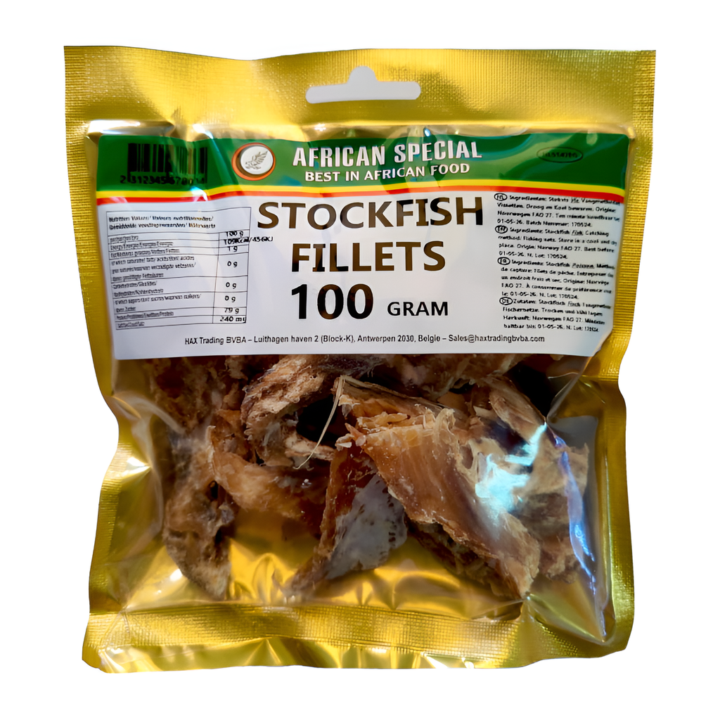 [MEA13290] Mamas Food Stock fish Cod fillet 100gm