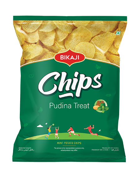 Bikaji Chips Pudina Treat 100Gm