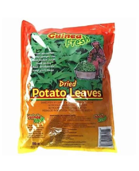 [GRO9667] Guinea Fresh Dried Potato Leaves 80Gms