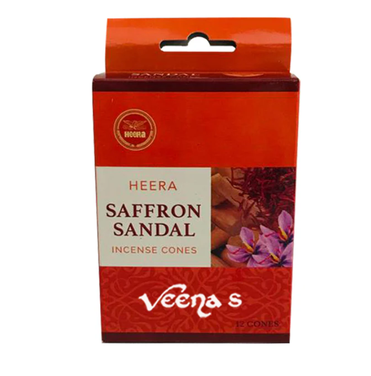 [ESS10116] Heera saffron sandal Incense 12Cones