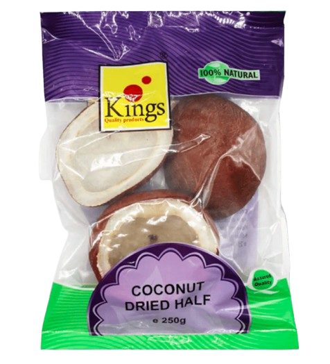 [DRY10545] Kings Coconut Dried Half 250Gm